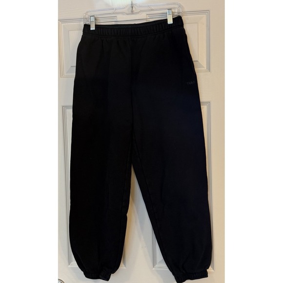 TNA Pants - TNA Sweatfleece Joggers Women's Small Black Cozy‎ Fleece Mega Fit Streetwear EUC